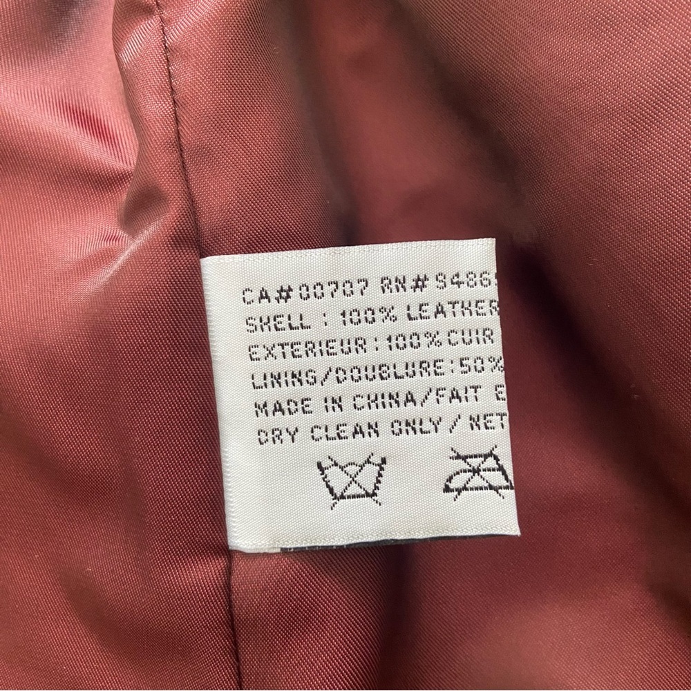 Vintage Tribal Red Leather Jacket - Picture 7 of 12